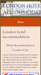 Mobile Screenshot of londonhotelaccommodation.org.uk